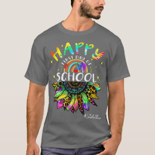 Camiseta Feliz Primeiro Dia da Escola de Volta à Escola Tie