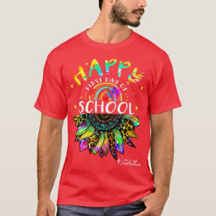 Camiseta Feliz Primeiro Dia da Escola de Volta à Escola Tie