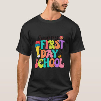 Camiseta Feliz Primeiro Dia Da Escola Engraçado Bem-Vindo A
