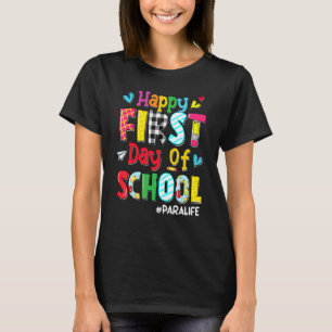 Camiseta Feliz Primeiro Dia Da Escola Para A Vida De Volta