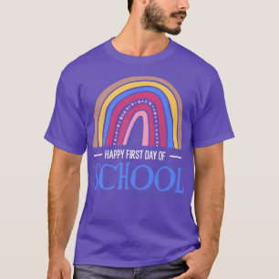 Camiseta Feliz Primeiro Dia Da Escola - Primeiro Dia Da Esc