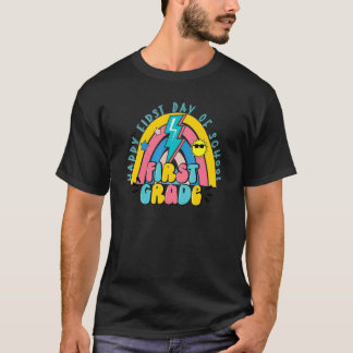 Camiseta Feliz Primeiro Dia Da Escola, Primeiro Grau, Arco-