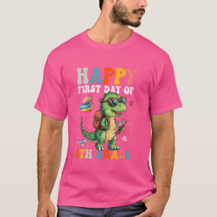 Camiseta Feliz Primeiro Dia da Escola, Rapazes do 8º Ano, C