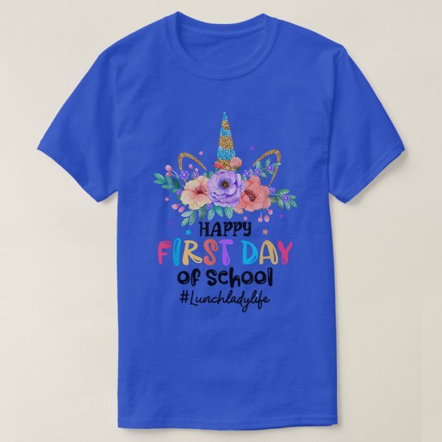 Camiseta Feliz Primeiro Dia De Almoço Da Faculdade, Lady Li (Frente do Design)