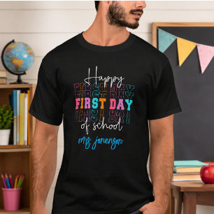Camiseta Feliz Primeiro Dia de Aula