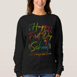 Camiseta Feliz Primeiro Dia De Aula Jardim De Infância Tie