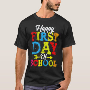 Camiseta Feliz Primeiro Dia De Aula  Professor Alunos