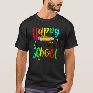 Camiseta Feliz Primeiro Dia De Aula Professor Volta às Aula