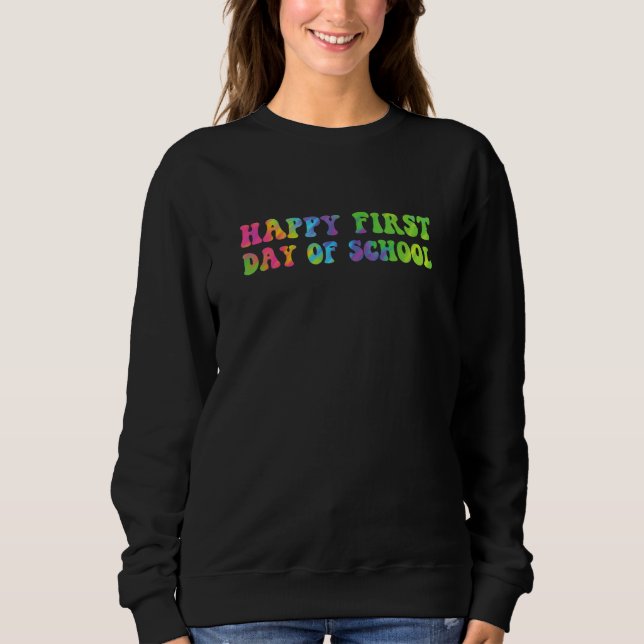 Camiseta Feliz Primeiro Dia De Aula Professores Alunos Grav (Frente)