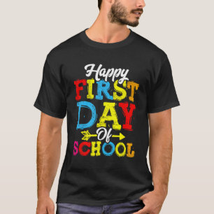 Camiseta Feliz Primeiro Dia De Boas-Vindas À Escola