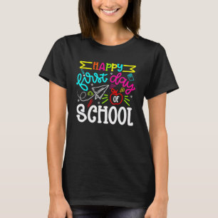 Camiseta Feliz Primeiro Dia De Boas-Vindas À Escola T