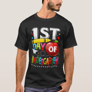 Camiseta Feliz primeiro dia de infantário Professor se dive