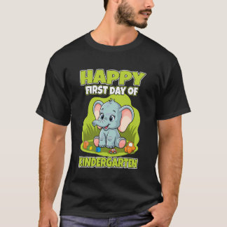 Camiseta Feliz Primeiro Dia de Jardim de Infância
