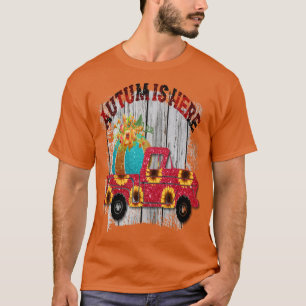 Camiseta Feliz primeiro dia de outono Oversized 3