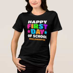 Camiseta Feliz Primeiro Dia de Professores