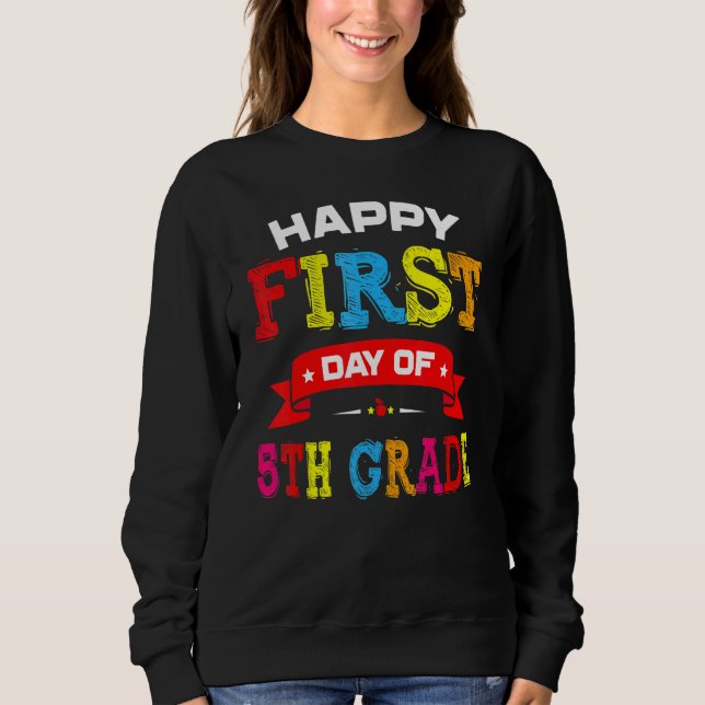 Camiseta Feliz Primeiro Dia De Professores Do 5 (Frente)