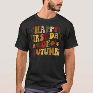 Camiseta Feliz Primeiro Dia do Outono outono