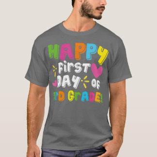 Camiseta Feliz Primeiro Dia Do Professor Do Terceiro Grau D
