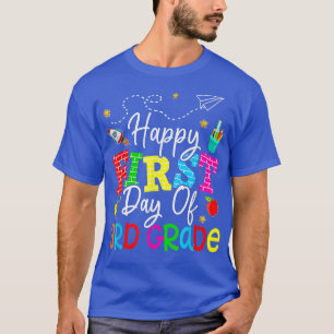 Camiseta Feliz Primeiro Dia Do Professor Do Terceiro Grau D