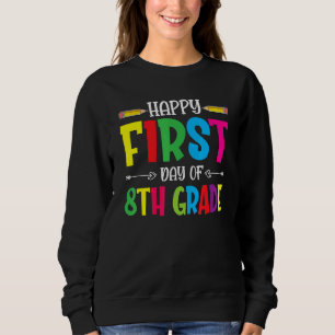 Camiseta Feliz Primeiro Dia Dos Estudantes Do 8º Ano