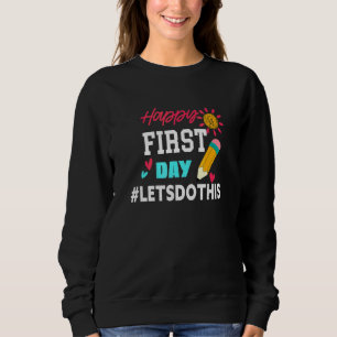 Camiseta Feliz Primeiro Dia Vamos Fazer Isso Bem-vindo De V