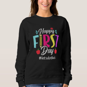 Camiseta Feliz Primeiro Dia Vamos Fazer Isso Bem-vindo De V