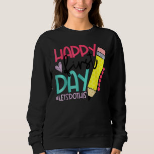 Camiseta Feliz Primeiro Dia Vamos Fazer Isso Bem-vindo de V