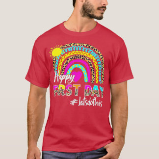 Camiseta Feliz Primeiro Dia Vamos Fazer Isto Bem-Vindo De V