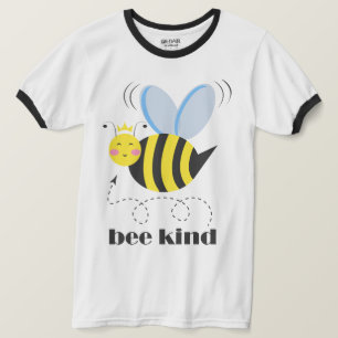 Camiseta Feliz princesa de abelhas com coroa e slogan Bela