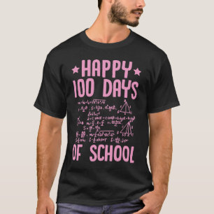 Camiseta Feliz Professor de Matemática 100 Dias de Equações