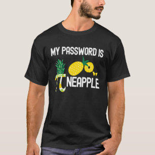 Camiseta Feliz Professor De Matemática Pi Day Minha Senha É