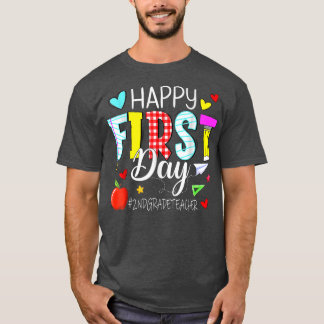 Camiseta Feliz Professor do 1º Dia do segundo Bem-vindo