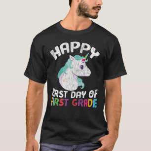 Camiseta Feliz Professora do 1º ano do Ensino Infantil Tri