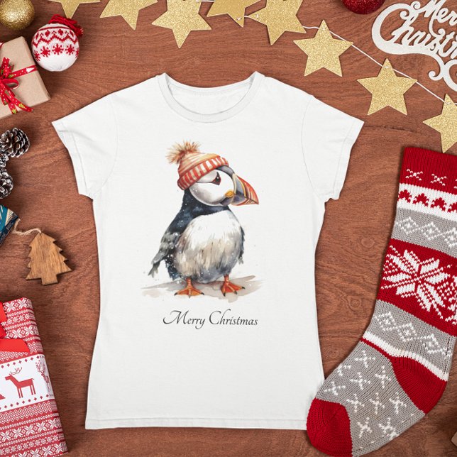 Camiseta Feliz Puffin, personalizado (Criador carregado)
