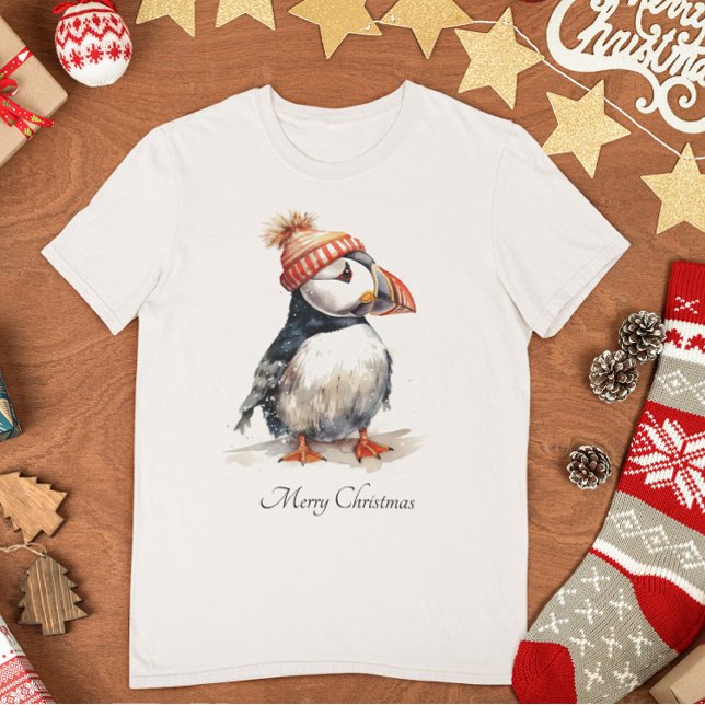 Camiseta Feliz Puffin, personalizado (Criador carregado)