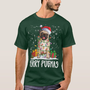Camiseta Feliz Pugmas 2022 Festa de Natal Pug Lov