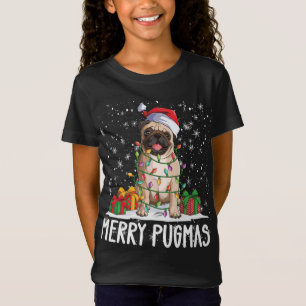Camiseta Feliz Pugmas 2022 Festa de Natal Pug Lov