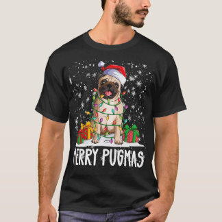 Camiseta Feliz Pugmas 2022 Festa de Natal Pug Lov