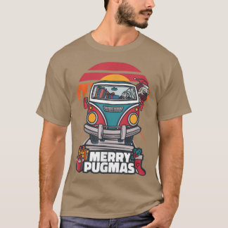 Camiseta Feliz Pugmas 2022 Xmas Pug Ugly Papais noeis Natal