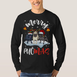 Camiseta Feliz Pugmas Papais noeis Engraçados Reindeer Elf