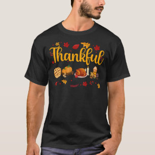 Camiseta Feliz Pumpkin Spice Turquia Cai Café outono