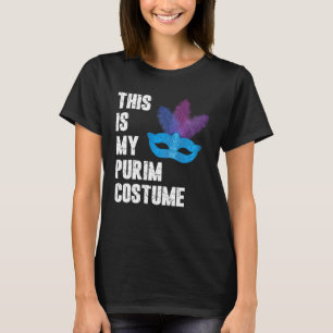 Camiseta Feliz Purim Este é o meu Judeu de Costume de Purim