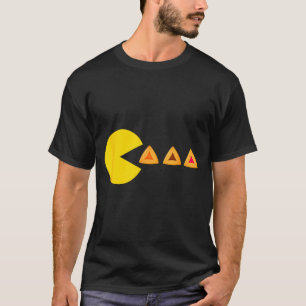 Camiseta Feliz purim fantasia video game comendo hamantashe