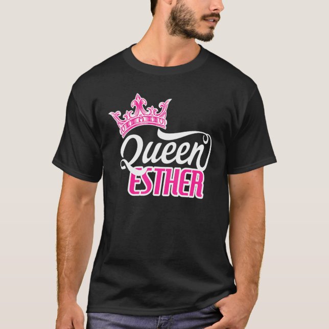 Camiseta Feliz Purim Idea Rainha Esther Hebrew Jewis (Frente)