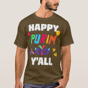 Camiseta Feliz Purim Vocês todos judeus Feriado Engraçado H