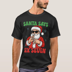 Camiseta Feliz Quackmas Natal Chapéu do Papai Noel Rena Elf