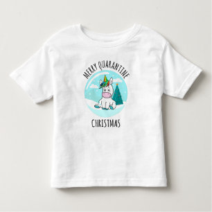 Camiseta Feliz Quarantine Christmas Unicorn