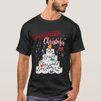 Camiseta Feliz Quarantine Natal 2020 Funny Xmask