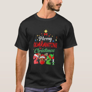 Camiseta Feliz Quarantine Natal 2021 Rebelde Funny Fam