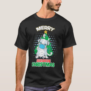 Camiseta Feliz Quarentena Frenchie Bulldog Francês Natal